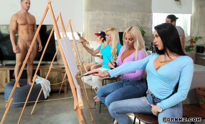 Brazzers – Sip And Paint And Suck Cock