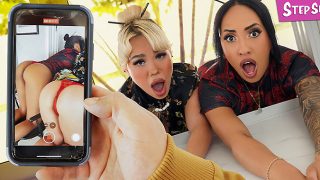 StepSiblings Luna Luxe Kona Jade Caught Stuck And Fucked Pornmz